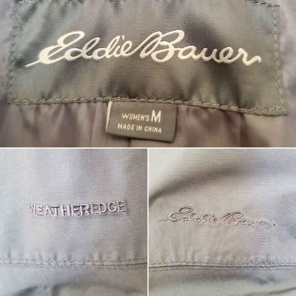 Eddie Bauer Weatheredge Waterproof Full Zip Jacket Only Green Women’s Size M - Picture 3 of 16